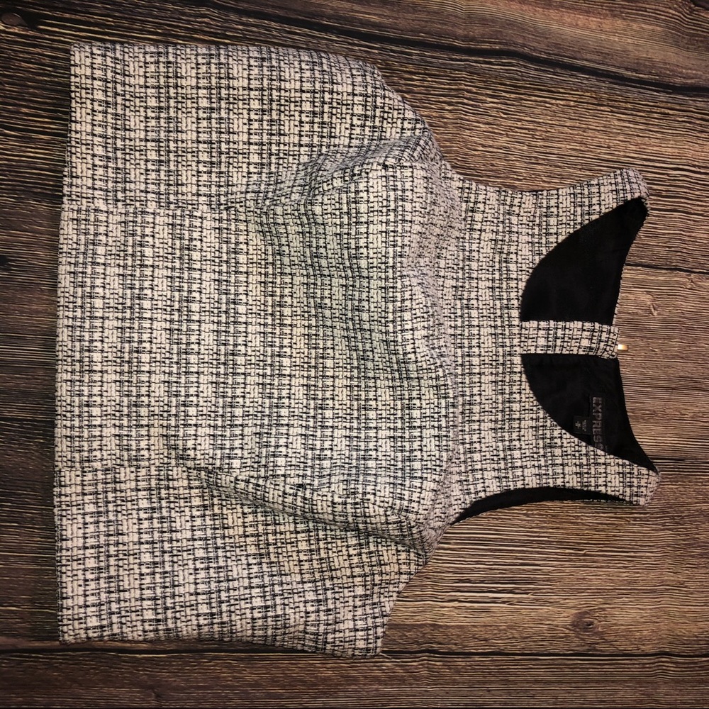 Express zip back halter top